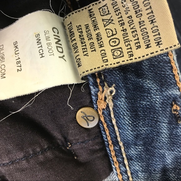 DL1961 WAY Stretch Denim Cindy Slim Boot Jeans 28 - Picture 6 of 7
